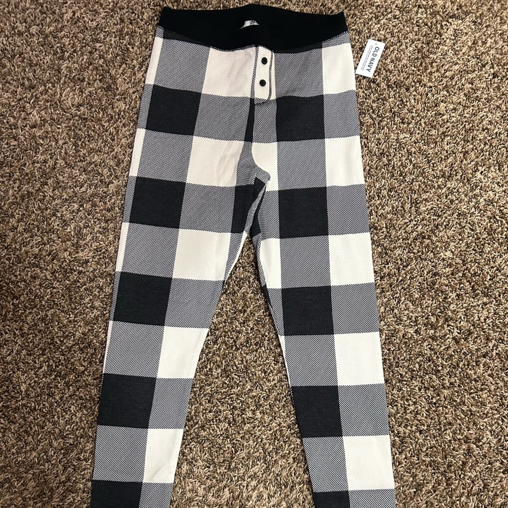 Old Navy Black and Whit Pj Pants